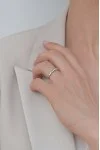 Δαχτυλίδι Λευκόχρυσο 18Κ Διαμάντι Σειρέ 0.35Ct