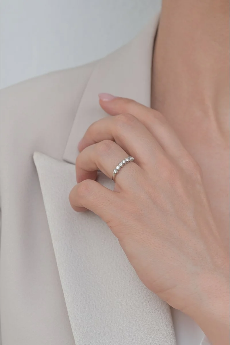 Δαχτυλίδι Λευκόχρυσο 18Κ Διαμάντι Σειρέ 0.35Ct