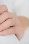 Δαχτυλίδι Λευκόχρυσο 18Κ Διαμάντι Σειρέ 0.23Ct