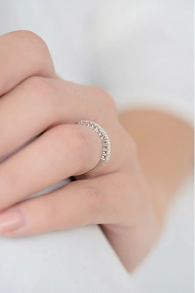 Δαχτυλίδι Λευκόχρυσο 18Κ Διαμάντι Σειρέ 0.23Ct