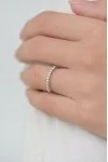 Δαχτυλίδι Λευκόχρυσο 18Κ Διαμάντι Σειρέ 0.23Ct