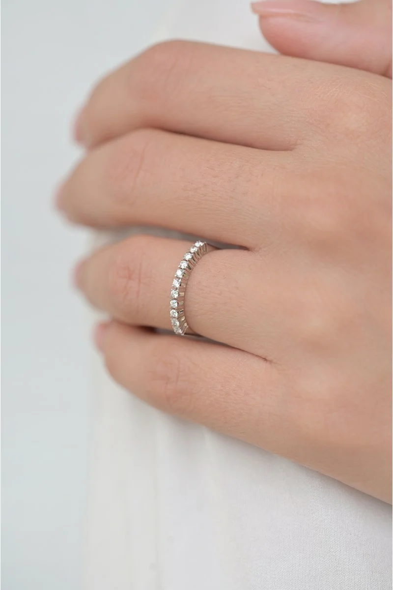Δαχτυλίδι Λευκόχρυσο 18Κ Διαμάντι Σειρέ 0.23Ct