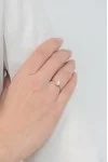 Δαχτυλίδι Λευκόχρυσο 18Κ Μονόπετρο Halo 0.35ct