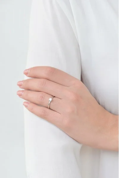 Δαχτυλίδι Λευκόχρυσο 18Κ Μονόπετρο Διαμάντι 0.31ct