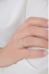 Δαχτυλίδι Λευκόχρυσο 18Κ Διαμάντι Pave 0.06ct