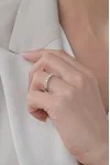 Δαχτυλίδι Λευκόχρυσο 18Κ Διαμάντι Σειρέ 0.94Ct
