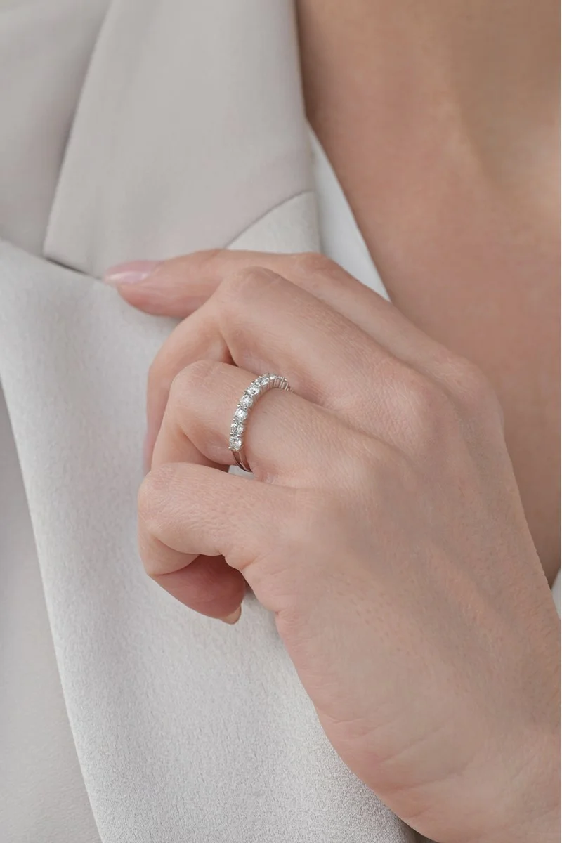 Δαχτυλίδι Λευκόχρυσο 18Κ Διαμάντι Σειρέ 0.94Ct
