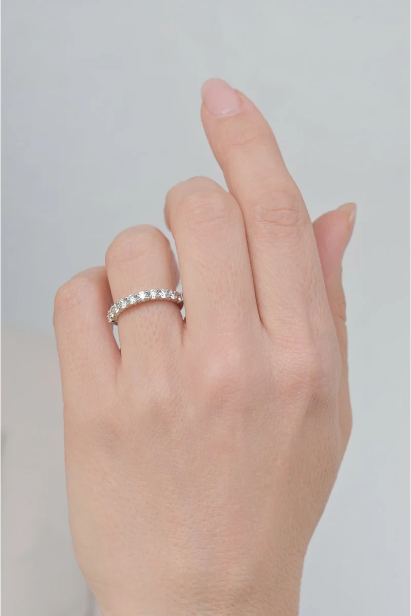 Δαχτυλίδι Λευκόχρυσο 18Κ Διαμάντι Σειρέ 0.94Ct