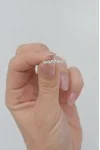 Δαχτυλίδι Λευκόχρυσο 18Κ Διαμάντι Σειρέ 0.94Ct