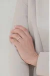Δαχτυλίδι Λευκόχρυσο 18Κ Διαμάντι Σειρέ 0.49Ct