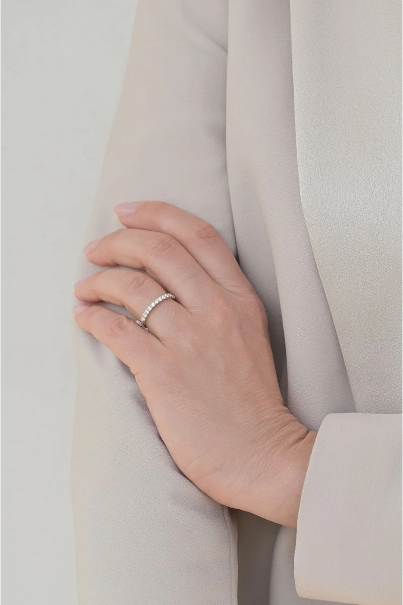 Δαχτυλίδι Λευκόχρυσο 18Κ Διαμάντι Σειρέ 0.49Ct