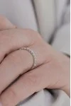 Δαχτυλίδι Λευκόχρυσο 18Κ Διαμάντι Σειρέ 0.49Ct