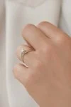 Μονόπετρο Λευκόχρυσο Φλόγα 18Κ Διαμάντι 0.24ct