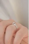 Μονόπετρο Λευκόχρυσο 18Κ Διαμάντι 0.20ct