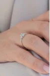 Δαχτυλίδι Λευκόχρυσο 18Κ Διαμάντι Aquamarine 0.96 Ct