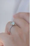 Δαχτυλίδι Λευκόχρυσο 18Κ Διαμάντι Aquamarine 2.40Ct