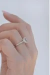 Δαχτυλίδι Λευκόχρυσο 18Κ Διαμάντι Aquamarine 2.40Ct