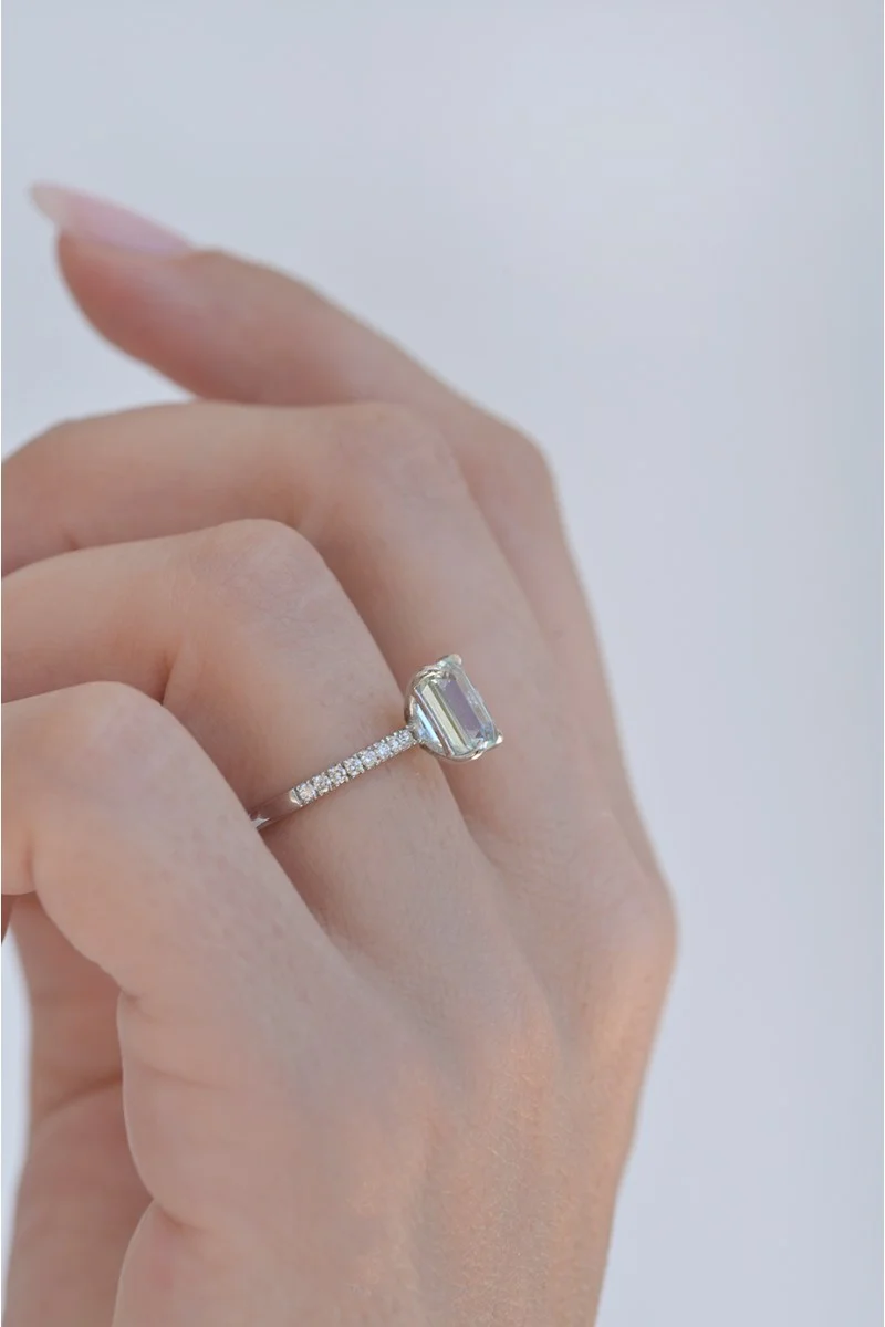 Δαχτυλίδι Λευκόχρυσο 18Κ Διαμάντι Aquamarine 2.40Ct
