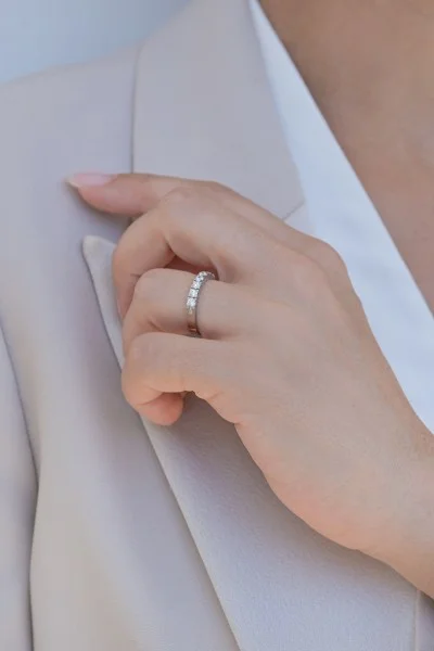 Δαχτυλίδι Λευκόχρυσο 18Κ Διαμάντι Σειρέ 0.56Ct