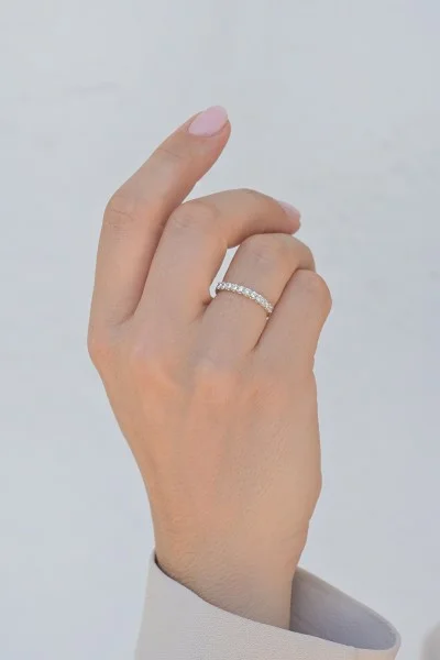 Δαχτυλίδι Λευκόχρυσο 18Κ Διαμάντι Σειρέ 0.46Ct