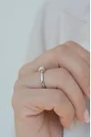 Μονόπετρο Λευκόχρυσο 18Κ Διαμάντι 0.18ct