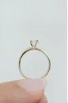 Μονόπετρο Λευκόχρυσο 18Κ Διαμάντι 0.17ct