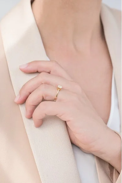 Μονόπετρο Χρυσό 18Κ Marquise και Princess Διαμάντι 0.25ct