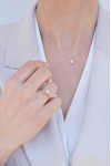 Δαχτυλίδι Λευκόχρυσο 18Κ Oval Cut GIA Halo 0.45ct