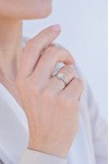 Δαχτυλίδι Λευκόχρυσο 18Κ Oval Cut GIA Halo 0.45ct