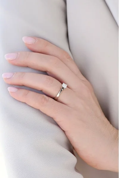 Μονόπετρο Λευκόχρυσο 18Κ Διαμάντι GIA 0.55ct