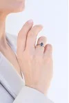Δαχτυλίδι Μονόπετρο Λευκόχρυσο 18Κ London Blue 1.18Ct