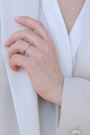Δαχτυλίδι Λευκόχρυσο 18Κ Διαμάντι Σειρέ 0.20Ct