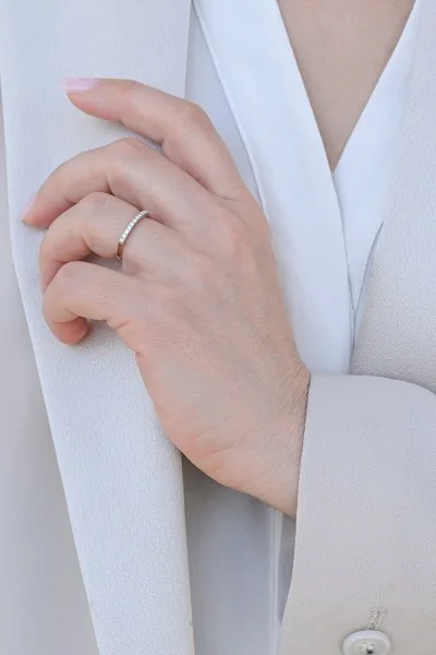 Δαχτυλίδι Λευκόχρυσο 18Κ Διαμάντι Σειρέ 0.20Ct