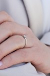 Δαχτυλίδι Λευκόχρυσο 18Κ Διαμάντι Pave 0.12ct