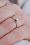 Δαχτυλίδι Λευκόχρυσο 18Κ Διαμάντι Pave 0.05ct