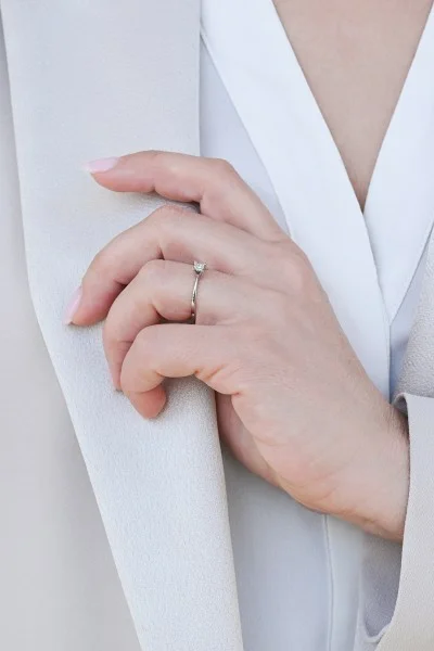 Δαχτυλίδι Λευκόχρυσο 18Κ Διαμάντι Pave 0.05ct