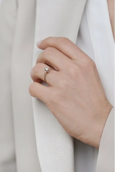 Δαχτυλίδι Μονόπετρο Λευκόχρυσο 18Κ Διαμάντι 0.27ct