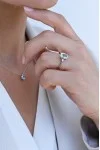 Δαχτυλίδι Λευκόχρυσο 18Κ Διαμάντι Aquamarine 2.27Ct