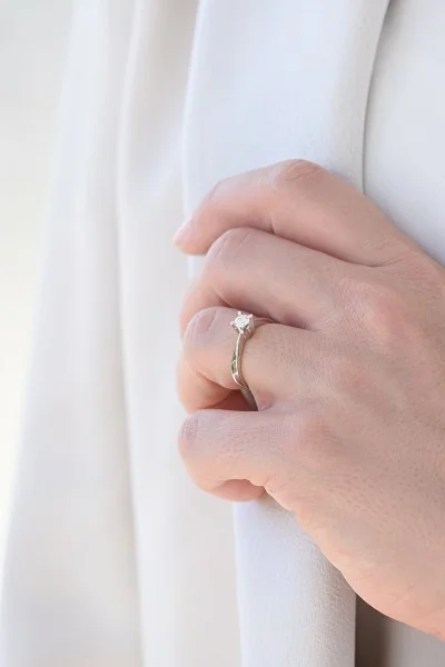 Μονόπετρο Λευκόχρυσο 18Κ Διαμάντι GIA 0.27ct