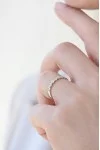 Δαχτυλίδι Λευκόχρυσο 18Κ Διαμάντι 7 Σειρέ Diamantate 0.14Ct