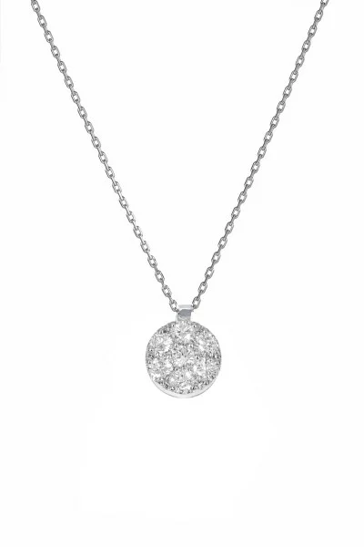 Κολιέ Elite Pave Λευκόχρυσο 18Κ 0.21Ct