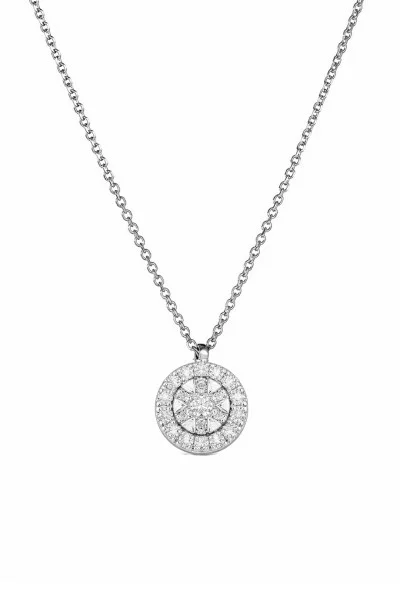 Κολιέ Λευκόχρυσο 18Κ Pave Brillant 0.08Ct