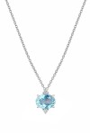 Κολιέ Λευκόχρυσο 18Κ Διαμάντι Aquamarine 0.73Ct