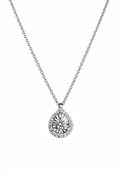 Κολιέ Λευκόχρυσο 18Κ Diamantate Brillant 0.11Ct