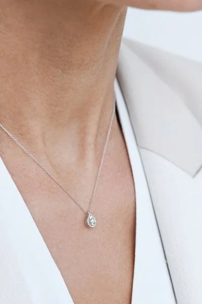 Κολιέ Λευκόχρυσο 18Κ Diamantate Brillant 0.11Ct