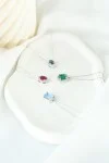 Κολιέ Λευκόχρυσο 18Κ Σμαράγδι Brillant 1.01CT