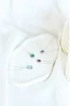 Κολιέ Λευκόχρυσο 18Κ Σμαράγδι Brillant 1.01CT