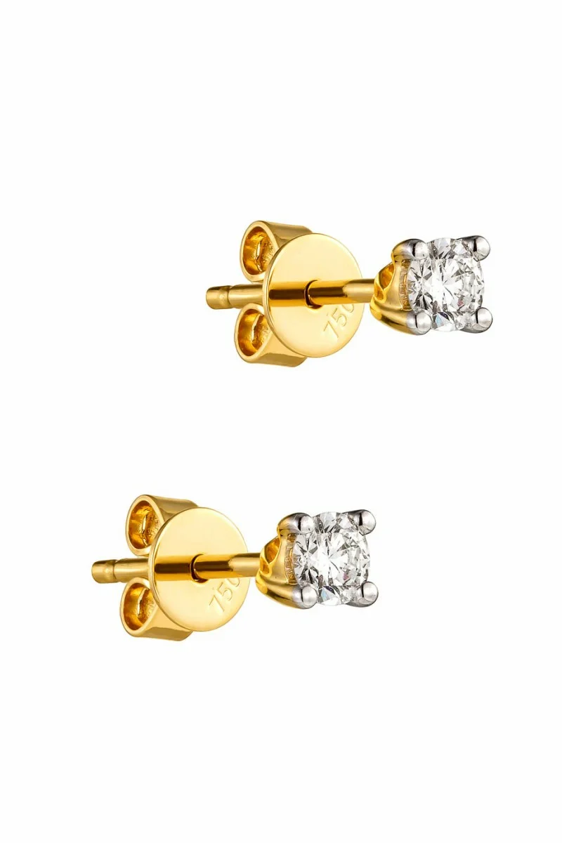 Σκουλαρίκι Χρυσό 18Κ Brillant 0.29ct