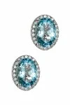 Σκουλαρίκια Λευκόχρυσο 18Κ Aquamarine Brillant 2.05ct