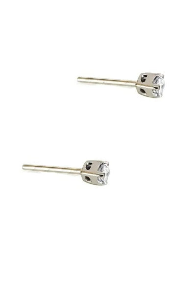 Σκουλαρίκι Λευκόχρυσο 18Κ Brillant 0.12ct